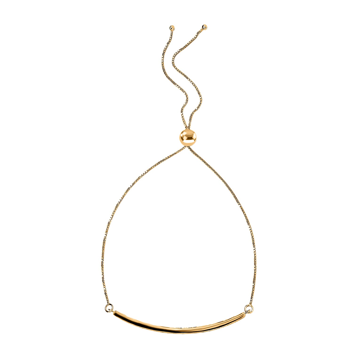 NY Close Out 14K Yellow Gold Natural Yellow Diamond (SI-I1) Bolo Bracelet (Size 6.50-9 Inch Adjustable) 0.85 Ct