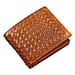 La Marey Hand Woven 100% Genuine Leather Bi-Fold Wallet With RFID protection
