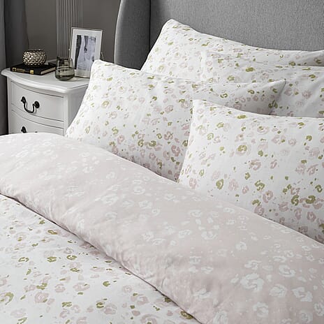 Samantha Faiers Deliah 100% Cotton Duvet Cover Sets Super King (Size 260x220 Cm) - Blush & Gold