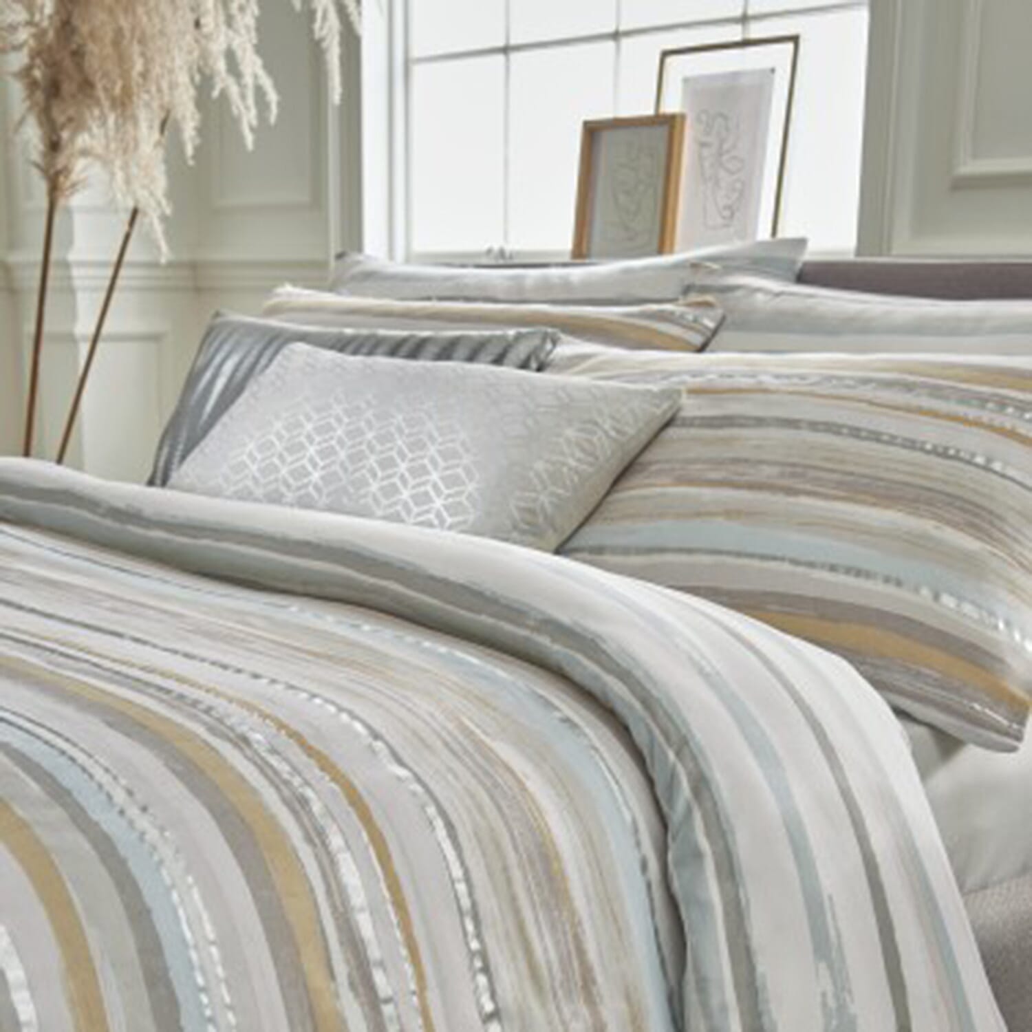 Samantha Faiers Caspia Cotton Duvet Cover Sets King (Size 230x220 Cm) - Teal