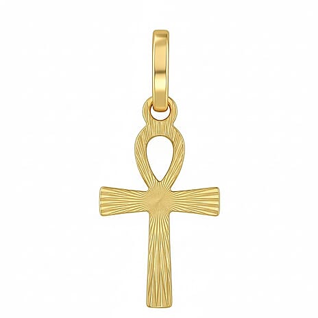 9K Yellow Gold Ankh Cross Pendant