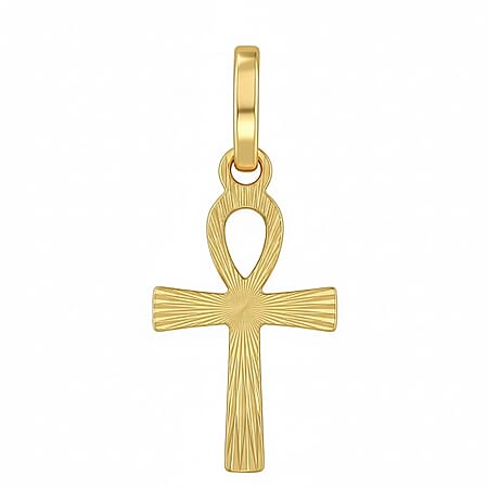 9K Yellow Gold 10mm X 22mm Ankh Cross Pendant 9K Yellow Gold 10mm X 22mm Ankh Cross Pendant