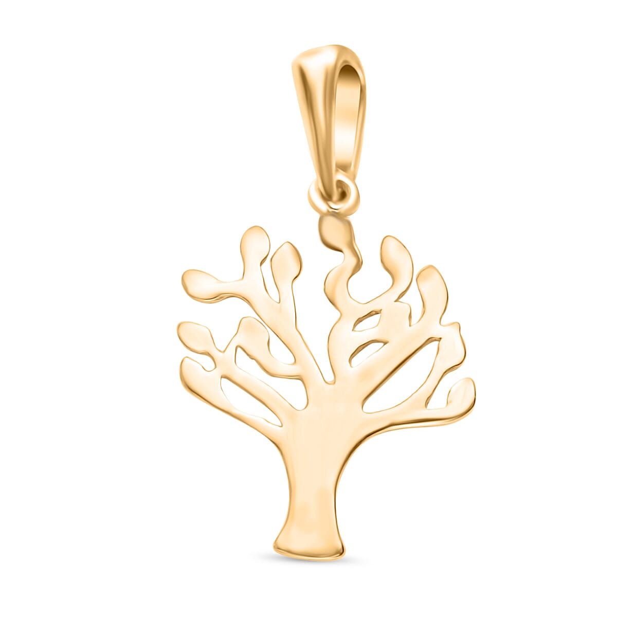 9K Yellow Gold 15.5mm X 26mm 'Tree Of Life' Pendant