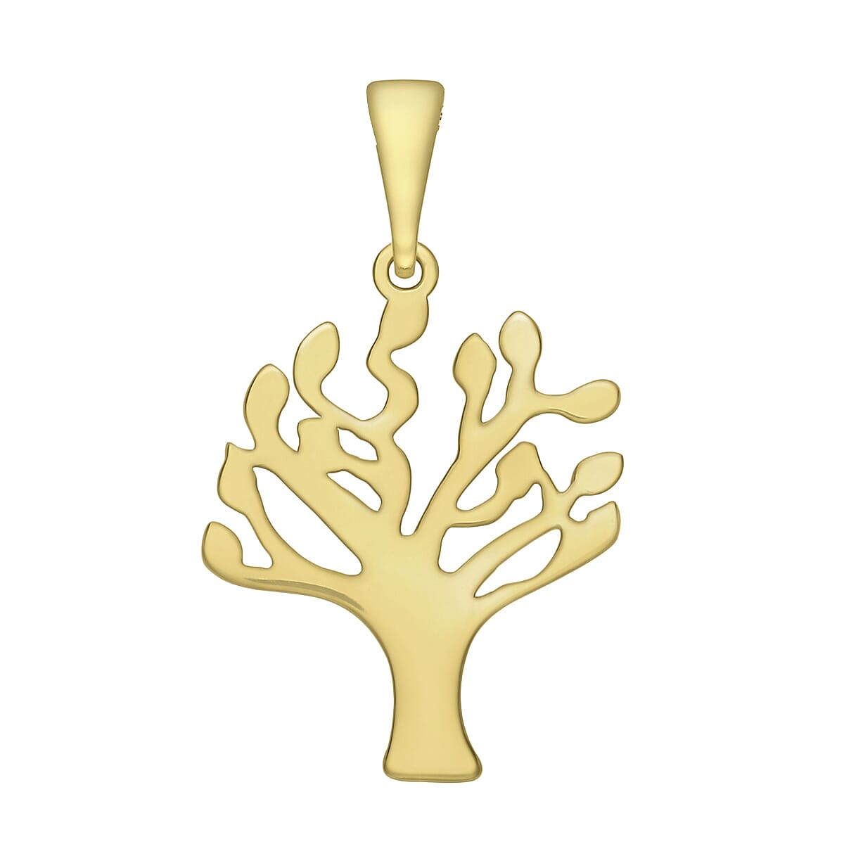 9K Yellow Gold 15.5mm X 26mm 'Tree Of Life' Pendant