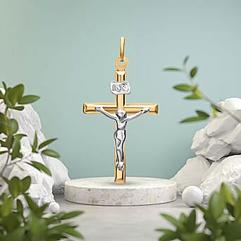 https://tjcuk.sirv.com/Products/71/8/7188552/9K-Two-Colour-Gold-15mm-26mm-Crucifix-Pendant_7188552_2.jpg?w=342&h=342