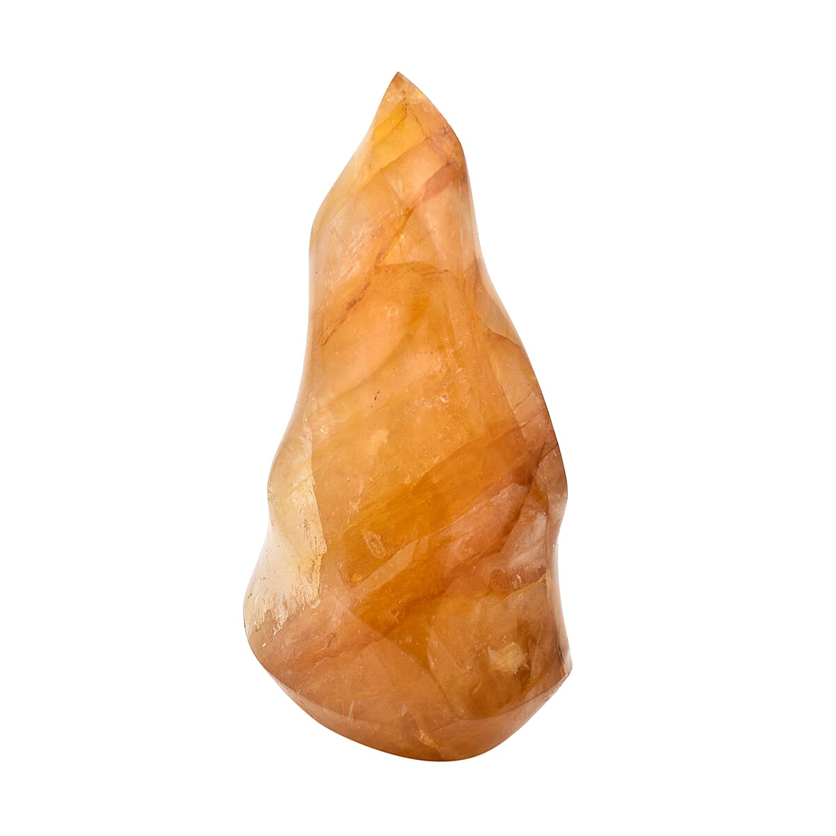 Yellow Hematoid Quartz Flame Figurine 2500-5000 Ct.