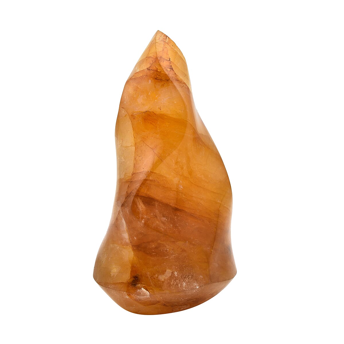 Yellow Hematoid Quartz Flame Figurine 2500-5000 Ct.