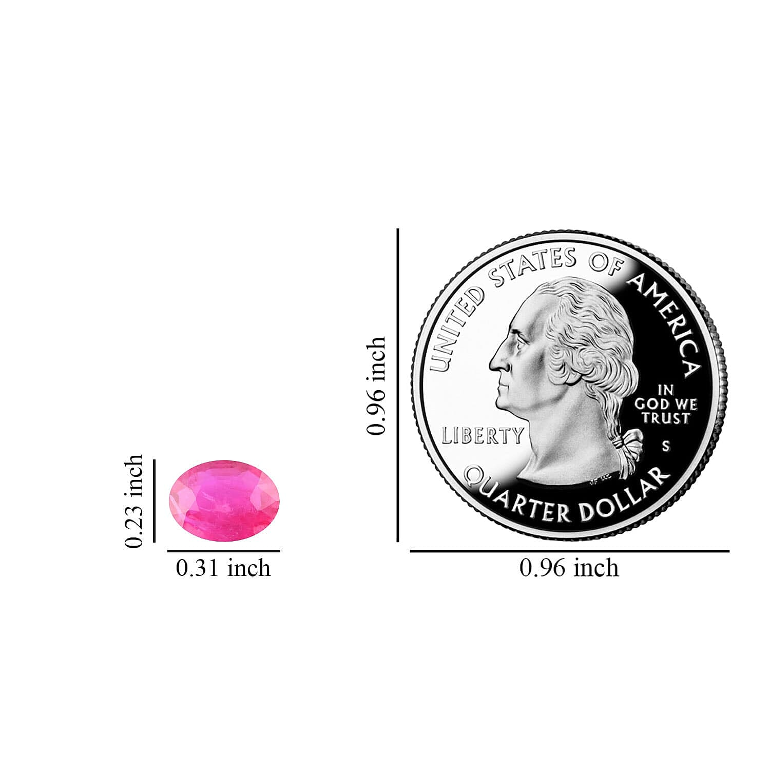 Mozambique Ruby Oval 8x6 mm