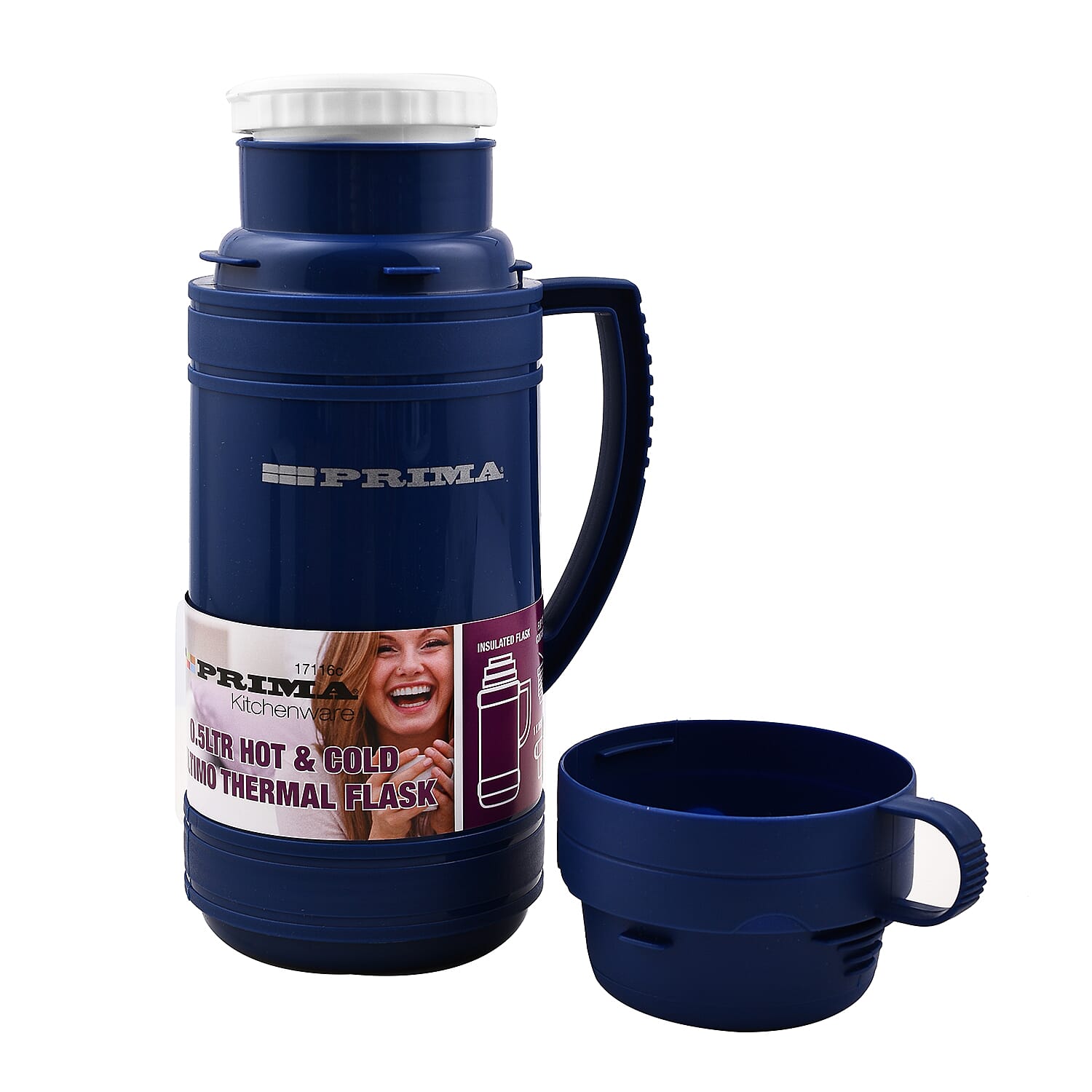 Hot and Cold Thermal Flask 0.5L - Blue