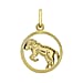 9K Yellow Gold  Pendant,  Gold Wt. 0.65 Gms