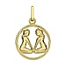 9K Yellow Gold  Pendant,  Gold Wt. 0.65 Gms
