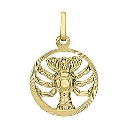 9K Yellow Gold  Pendant,  Gold Wt. 0.65 Gms