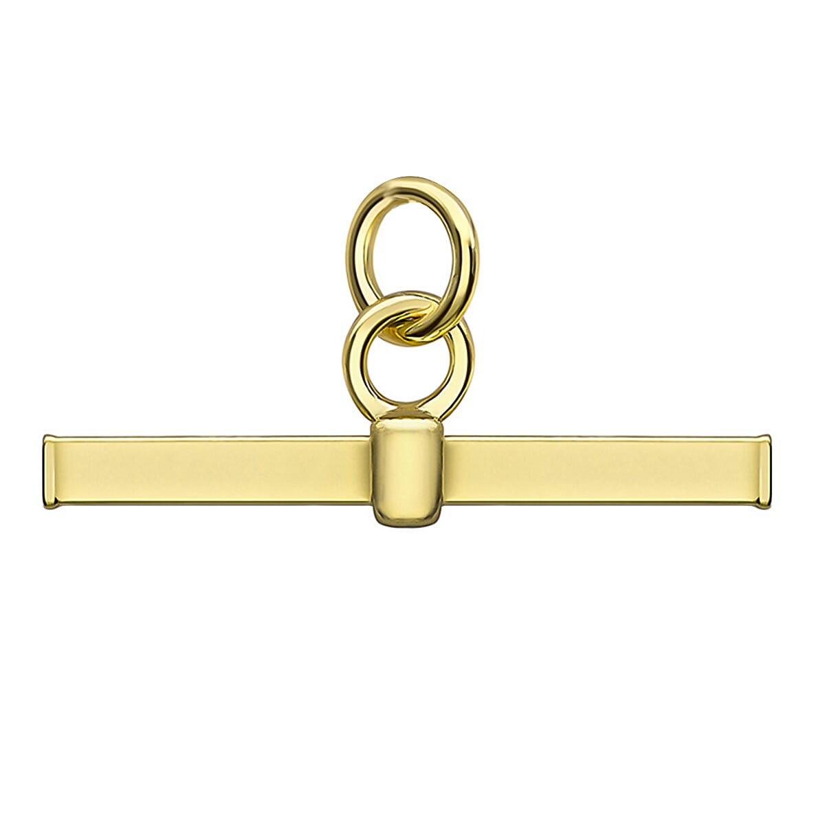 9K Yellow Gold 20mm X 10mm Square T Bar Pendant