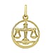 9K Yellow Gold  Pendant,  Gold Wt. 0.65 Gms