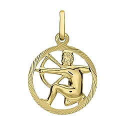 9K Yellow Gold  Pendant,  Gold Wt. 0.65 Gms