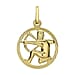 9K Yellow Gold  Pendant,  Gold Wt. 0.65 Gms