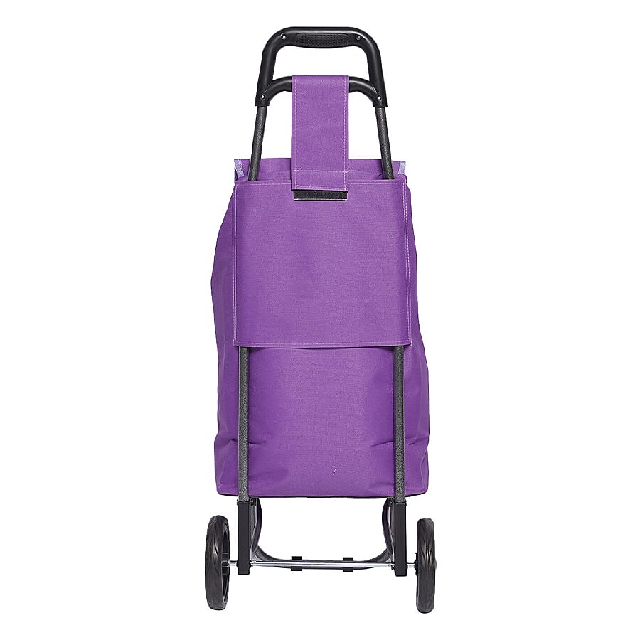Shopping Trolley with Wheels - Purple
