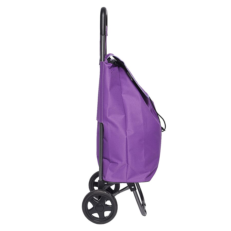 Shopping Trolley with Wheels - Purple