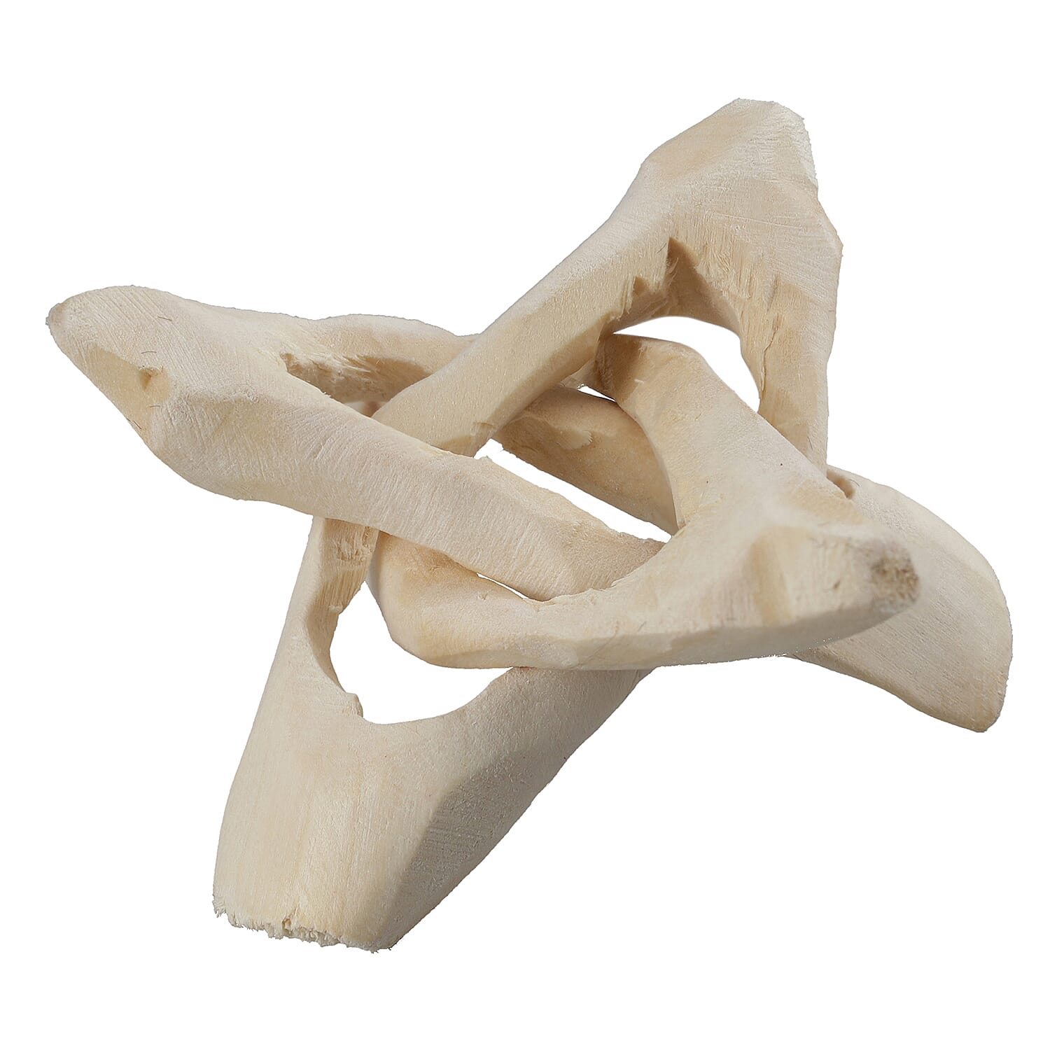 Gem Treasures - Handcrafted Wooden Tripod Stand - Natural Wood