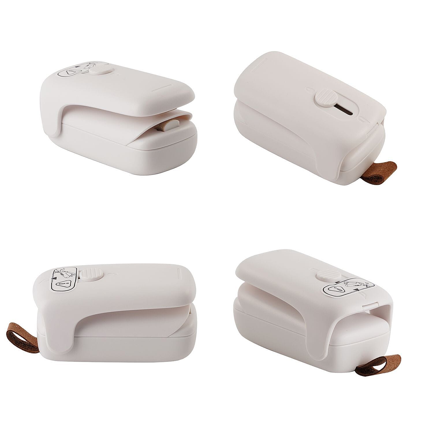 Handy Plastic Bag Sealer (Size 9x4x4 cm) - White