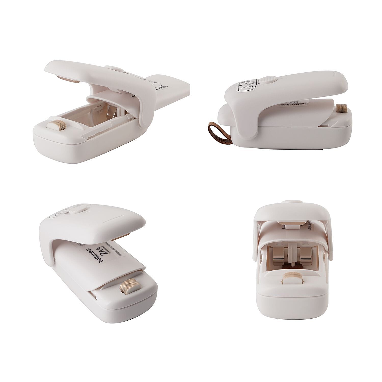 Handy Plastic Bag Sealer (Size 9x4x4 cm) - White