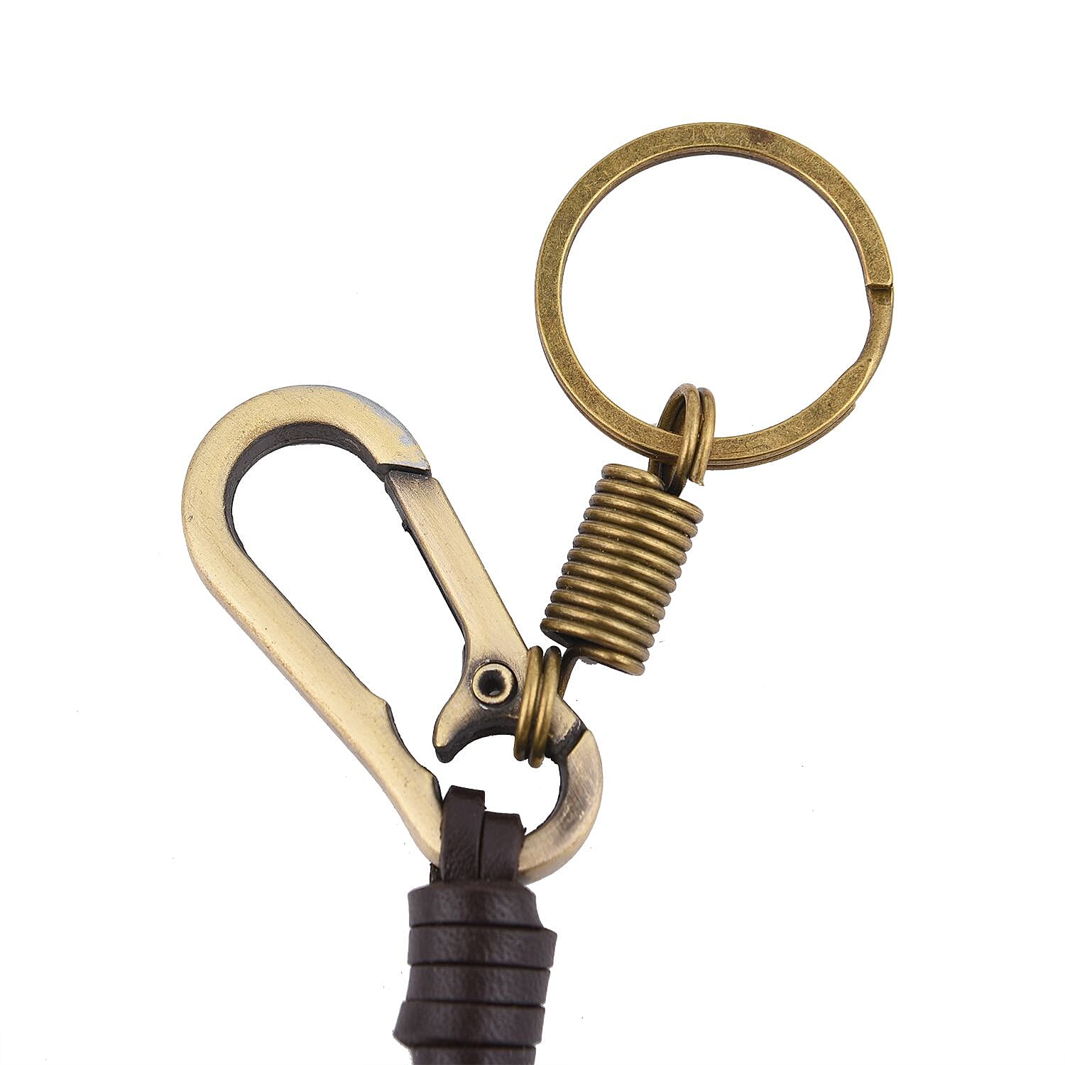 Set of 3 - Skull, Wing and Anchor Shape Keychains (Size 11 Cm) - Bronze