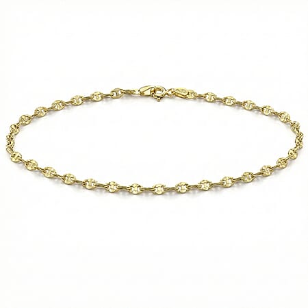 9K Yellow Gold Rambo Chain Anklet 9 Inch 9K Yellow Gold Rambo Chain Anklet 9 Inch