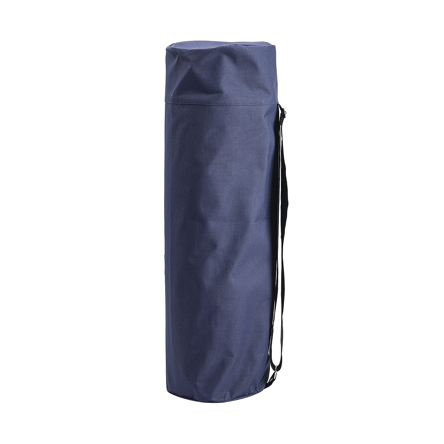 Solid Yoga Bag with Shoulder Strap (Size 70x20 cm) - Navy Blue