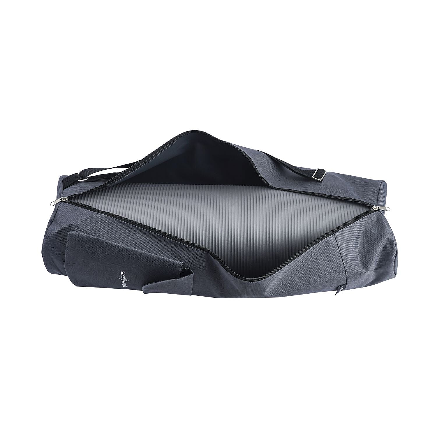 Soul Smart Solid Yoga Bag With Shoulder Strap (Size70x20) - Grey