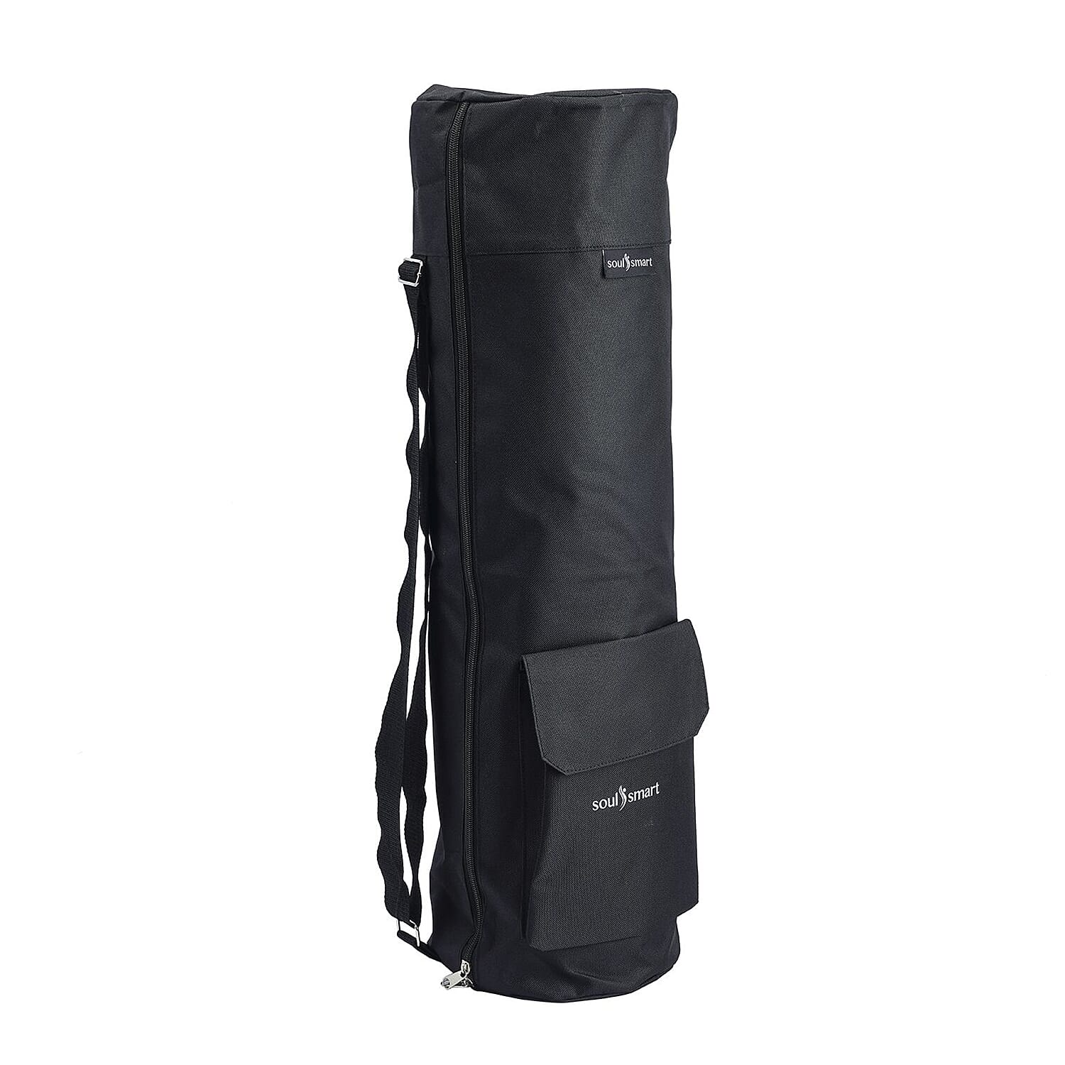 Soul Smart Solid Yoga Bag With Shoulder Strap (Size-70x20) Black