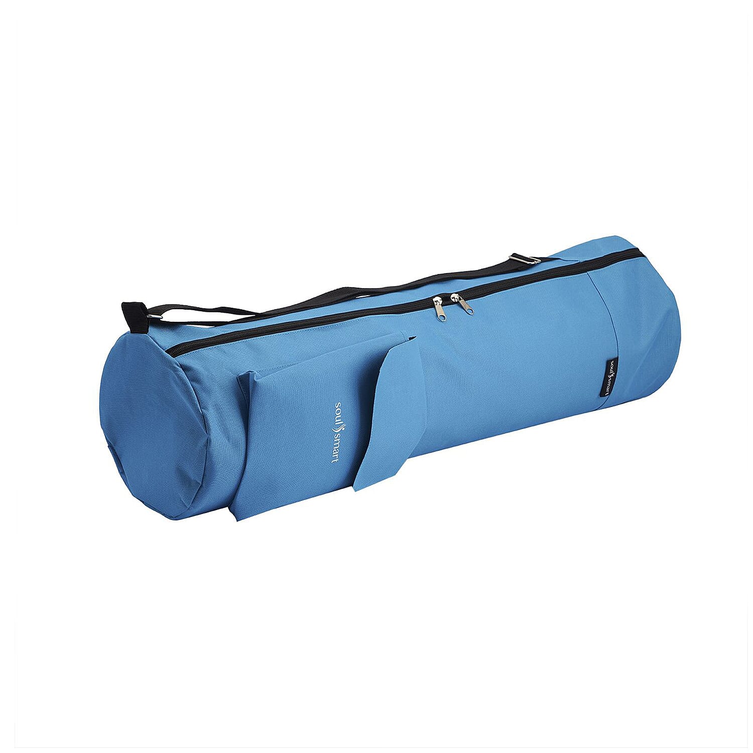 Soul Smart Solid Yoga Bag with Shoulder Strap (Size 70x20 cm) - Light Blue