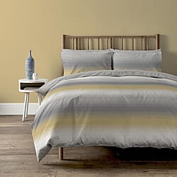 Copenhagen Faded Stripe Duvet Cover with 2 Pcs Pillow Case King - Blush