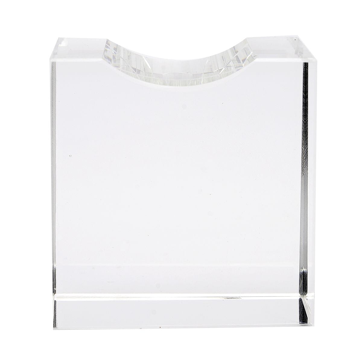 Set of Diamond Shaped Crystal, a Cube Base and a Pair of Gloves - AB Colour (Transparent)