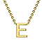 9K Yellow Gold 4.5mm X 5mm 'O' Initial Adjustable Necklace 15 to 17 Inch