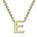9K Yellow Gold 3.5mm X 5mm 'R' Initial Adjustable Necklace 15 to 17 Inch