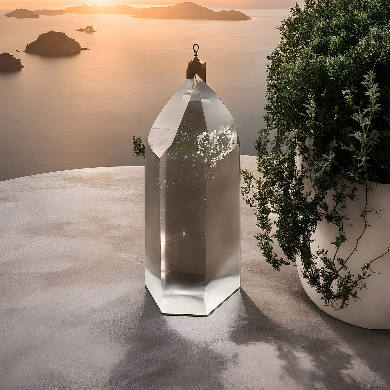 Gem Treasures - Clear Quartz Point 100 cts.