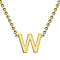 9K Yellow Gold 3.5mm X 4.5mm 'D' Initial Adjustable Necklace 15 to 17 Inch
