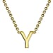 9K Yellow Gold 3.5mm X 5mm 'R' Initial Adjustable Necklace 15 to 17 Inch