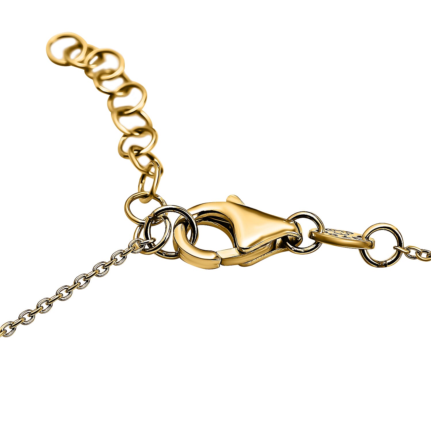 9K Yellow Gold 'Sea  Sand' Adjustable Necklace 16 to 17 Inch