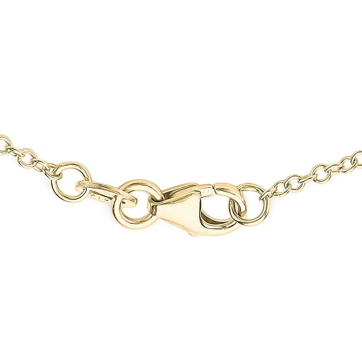 9K Two Colour Gold Hearts Necklace 17 to 18 Inch