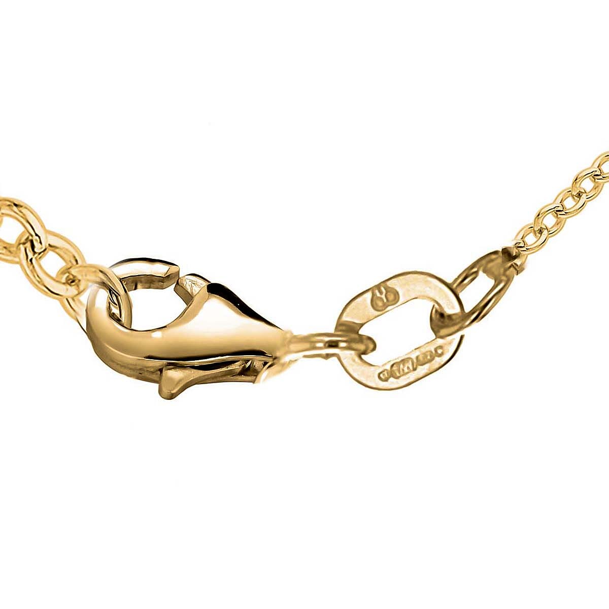 9K Two Colour Gold Diamond Cut Twist Bar Adjustable Necklace 16 to 17 Inch