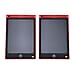 Set of TWO LCD E-Writer Electronic Writing Pad - Red 
