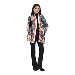 Tamsy Polyester Printed Scarf - Green