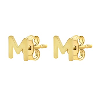 https://tjcuk.sirv.com/Products/71/9/7190181/9K-Yellow-Gold-5mm-5mm-M-Initial-Stud-Earrings_7190181_3.jpg?w=342&h=342