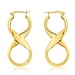 ILIANA 18K Yellow Gold Infinity Creole Earrings