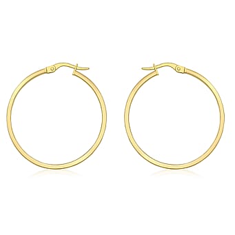 https://tjcuk.sirv.com/Products/71/9/7190219/ILIANA-18K-Yellow-Gold-3mm-Rectangular-Tube-30mm-Hoop-Creole-Earrings_7190219.jpg?w=342&h=342