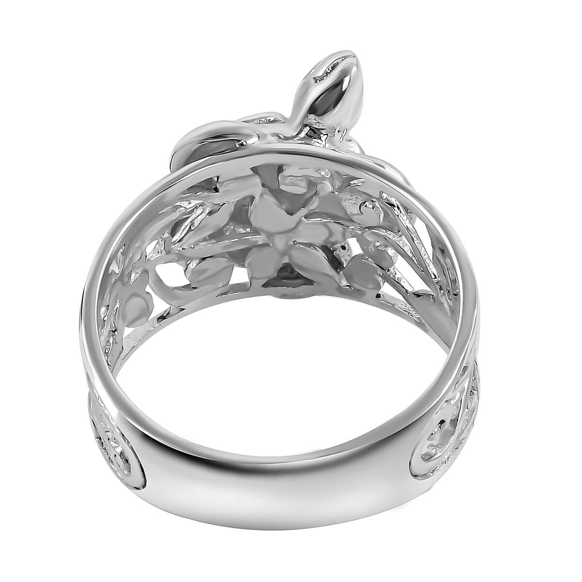 Bali Legacy Collection - Sterling Silver Turtle Ring, Silver Wt. 5.60