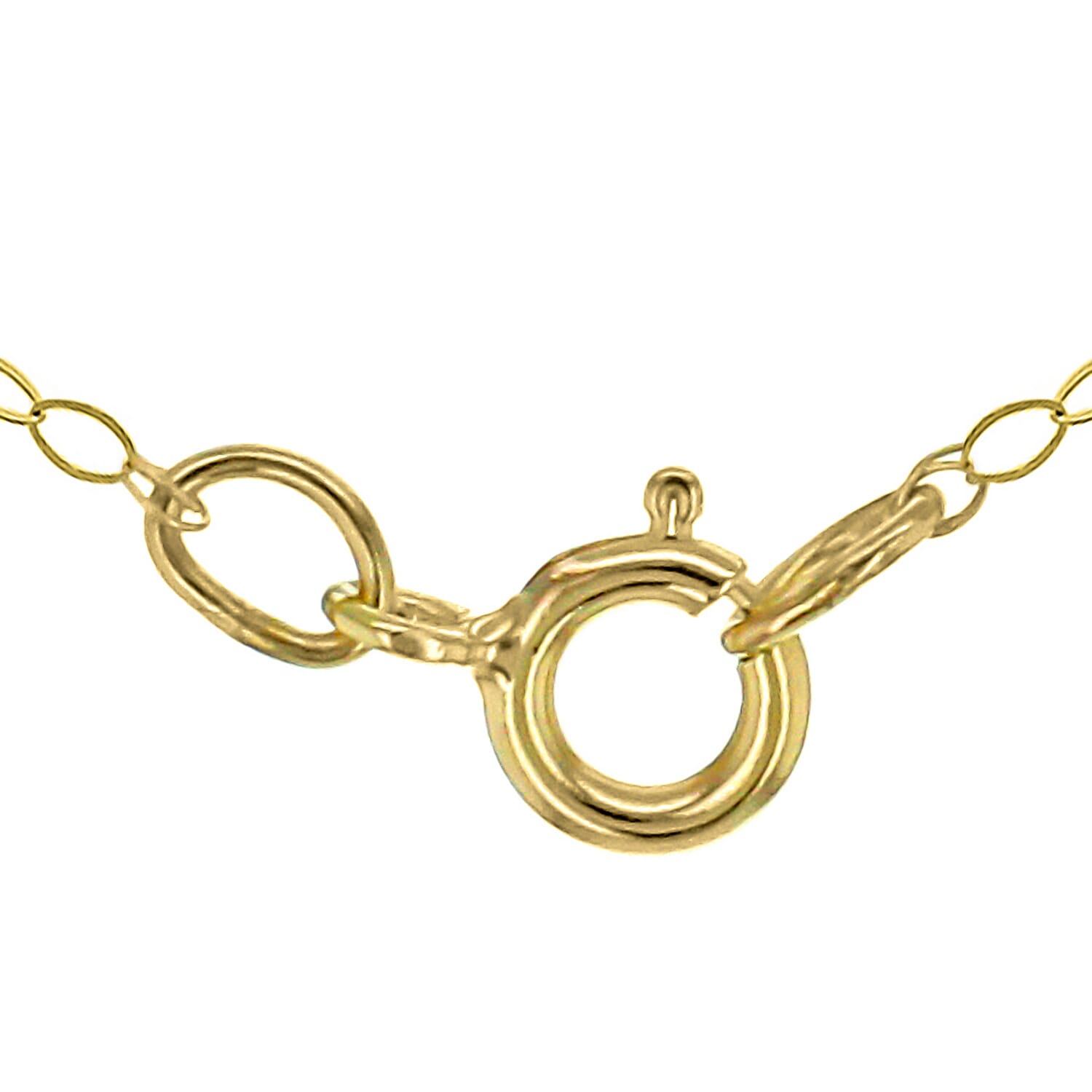 9K Yellow Gold Soldered Trace Chain 16 Inch