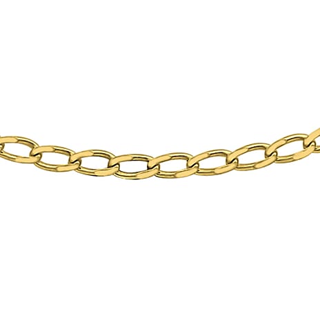 9K Yellow Gold Open Curb Chain 16 Inch 9K Yellow Gold Open Curb Chain 16 Inch