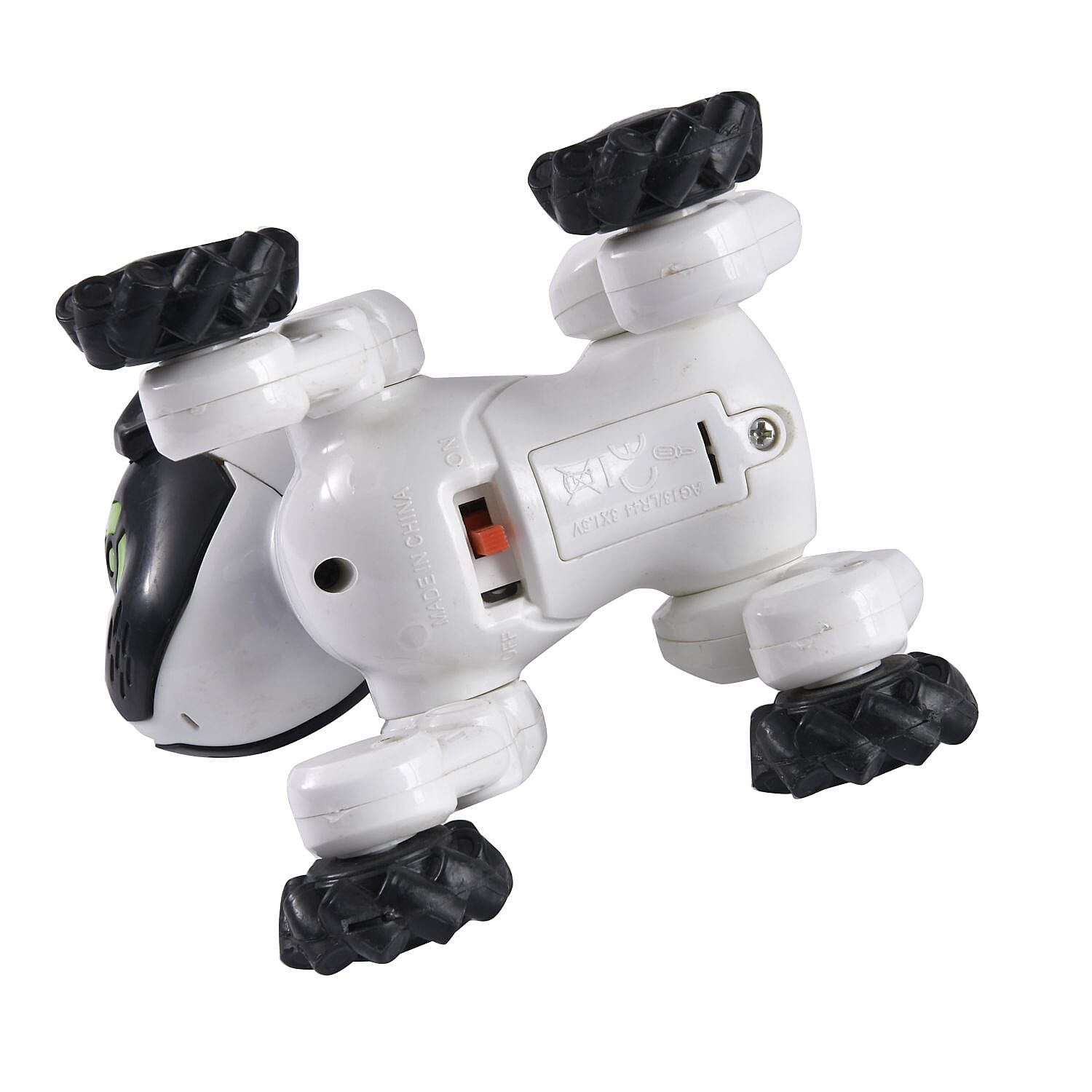 Smart Dog Intelligent Robot Toy - Black & White (3xAG13 Button Cell Battery)